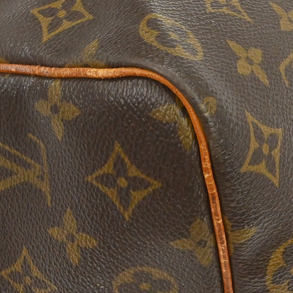 Louis Vuitton Keepall Bag Monogram Canvas Brown Canvas Travel Bag Bag (Pre-Owned)