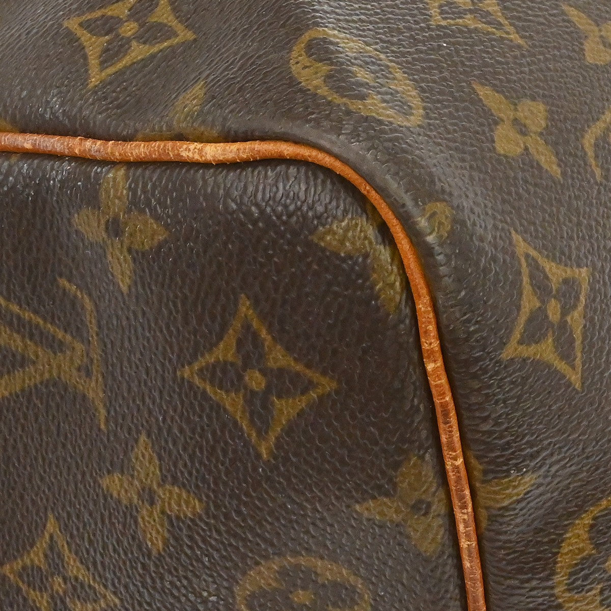 Louis Vuitton Keepall Bag Monogram Canvas Brown Canvas Travel Bag Bag (Pre-Owned)