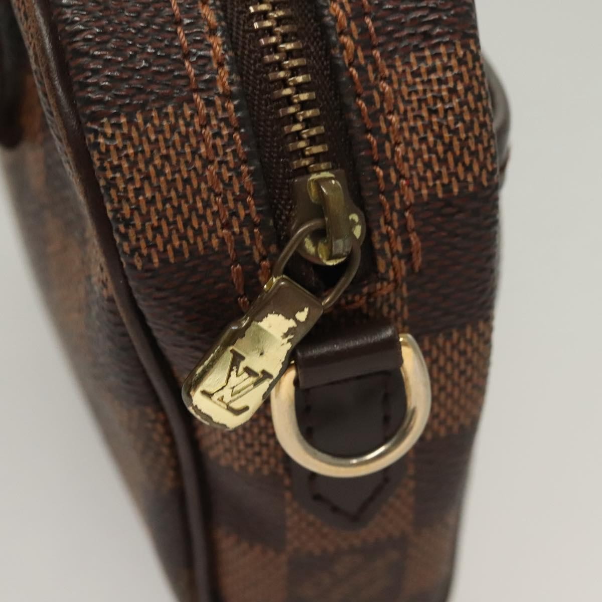 Louis Vuitton Ipanema Handbag Damier Brown Canvas Shoulder Bag Bag (Pre-Owned)