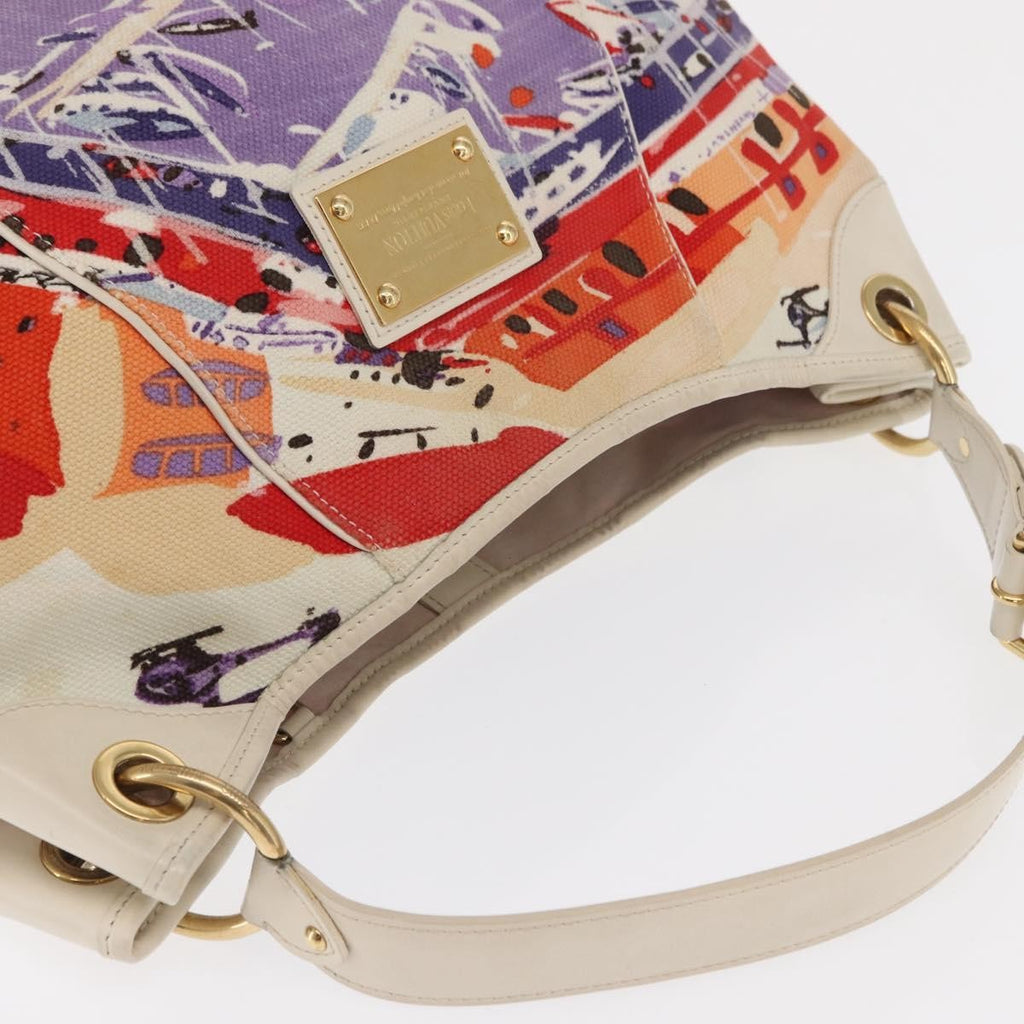 Louis Vuitton Galliera Handbag Riviera Cruise Canvas Purple Canvas Tote Bag Bag (Pre-Owned)