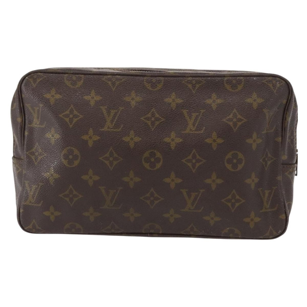 Louis Vuitton Trousse Toiletry Pouch Monogram Canvas Brown Canvas Toiletry Case Accessory (Pre-Owned)