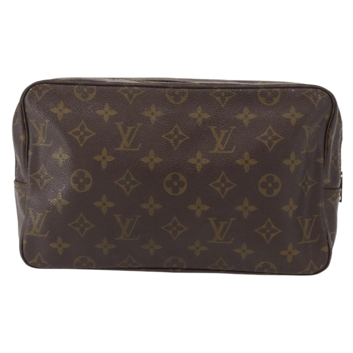 Louis Vuitton Trousse Toiletry Pouch Monogram Canvas Brown Canvas Toiletry Case Accessory (Pre-Owned)