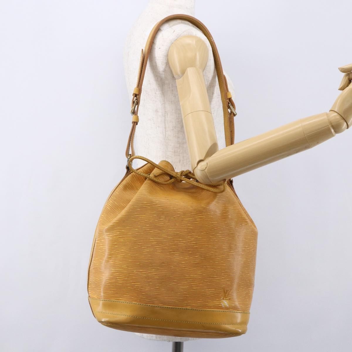 Louis Vuitton Petit Noe Nm Handbag Epi Leather Yellow Leather Shoulder Bag Bag (Pre-Owned)