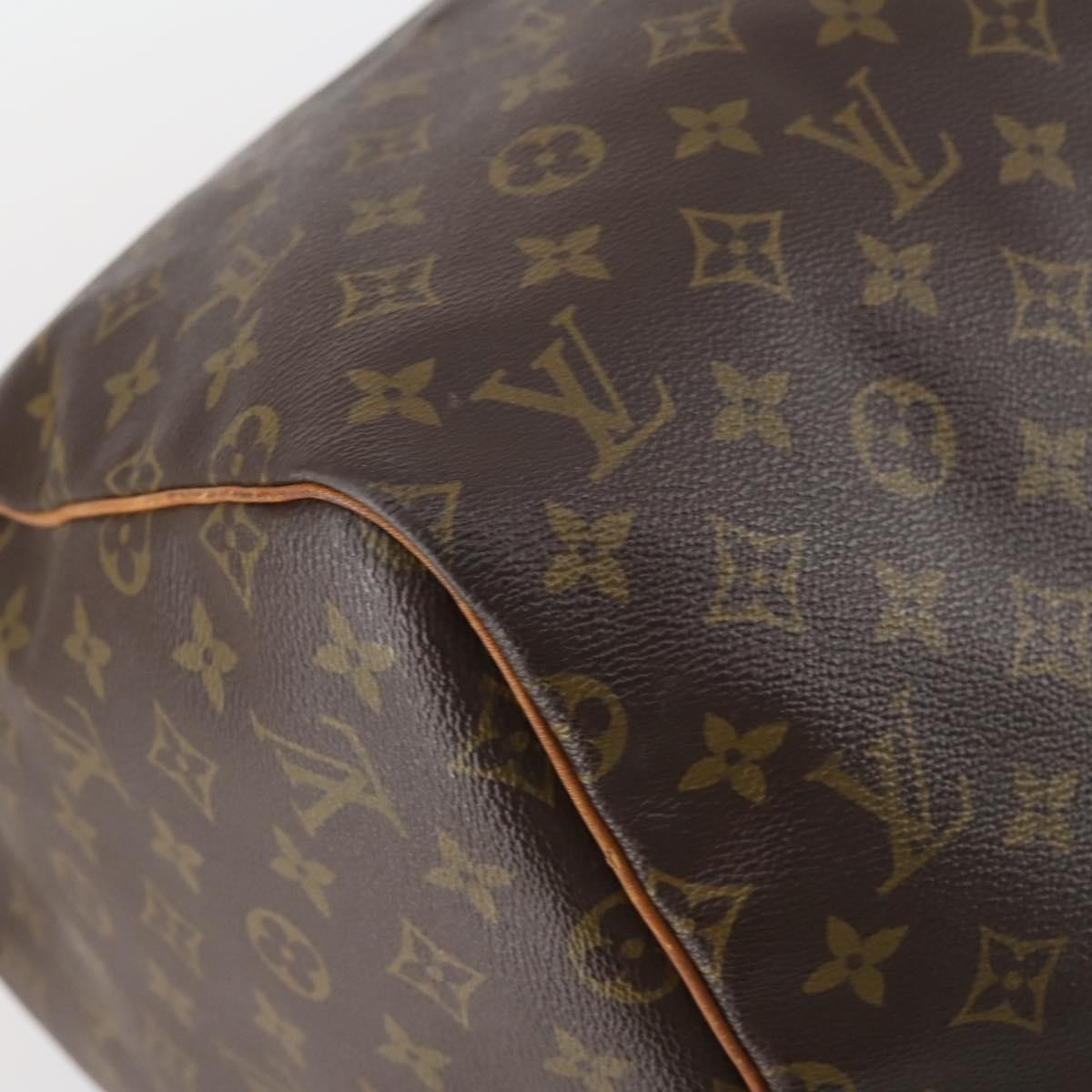 Louis Vuitton Keepall Bag Monogram Canvas Brown Canvas Travel Bag Bag (Pre-Owned)