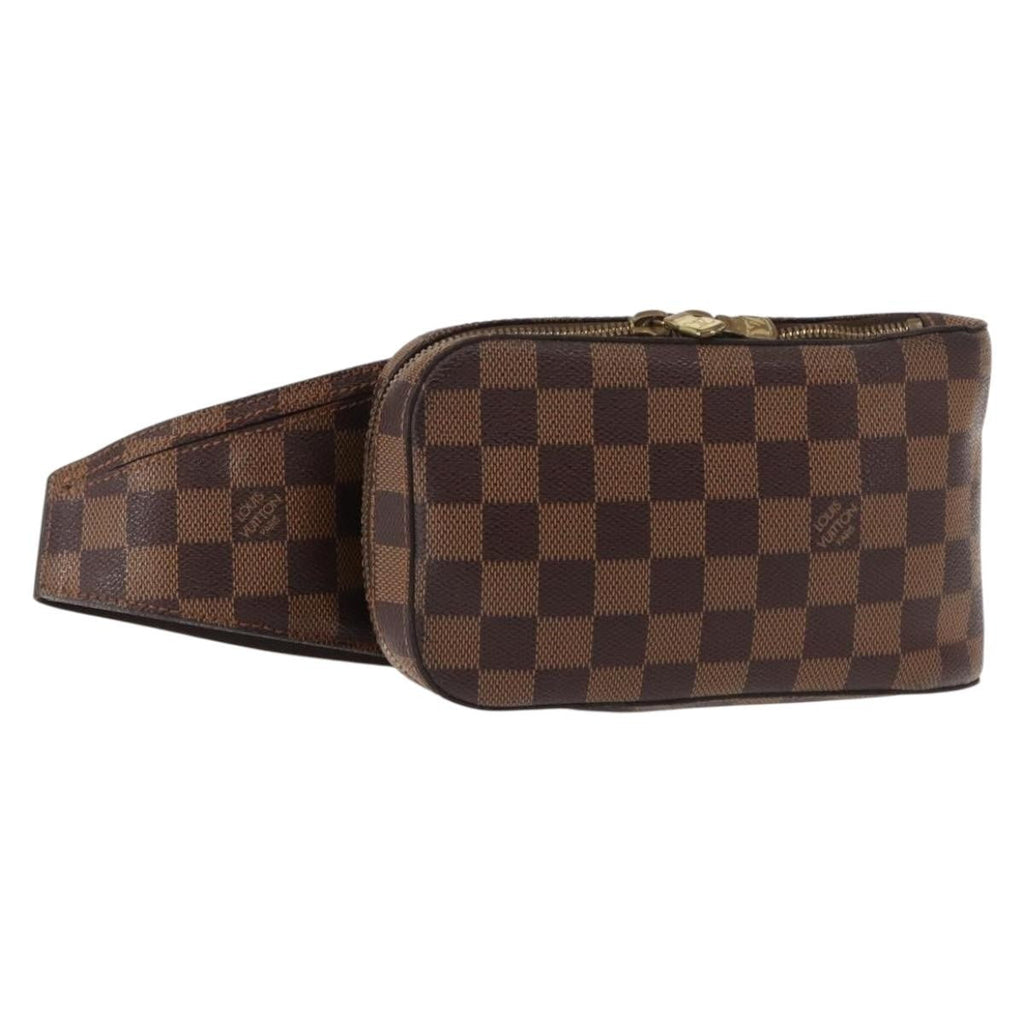 Louis Vuitton Geronimos Waist Bag Damier Brown Canvas Shoulder Bag Bag (Pre-Owned)