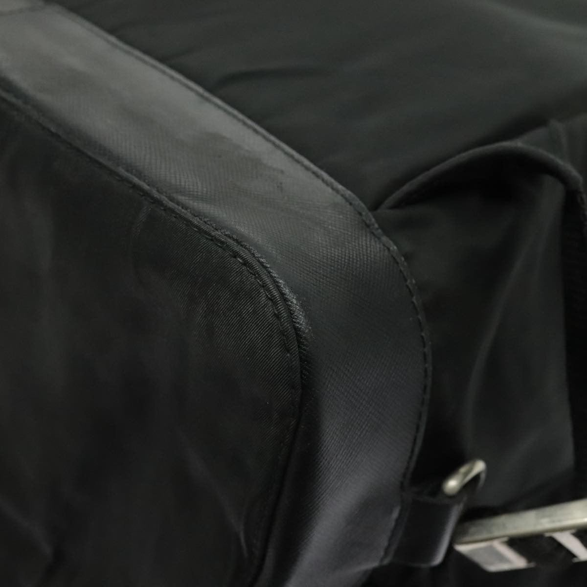 Prada Double Front Pocket Backpack Tessuto Black Nylon Backpack Bag (Pre-Owned)