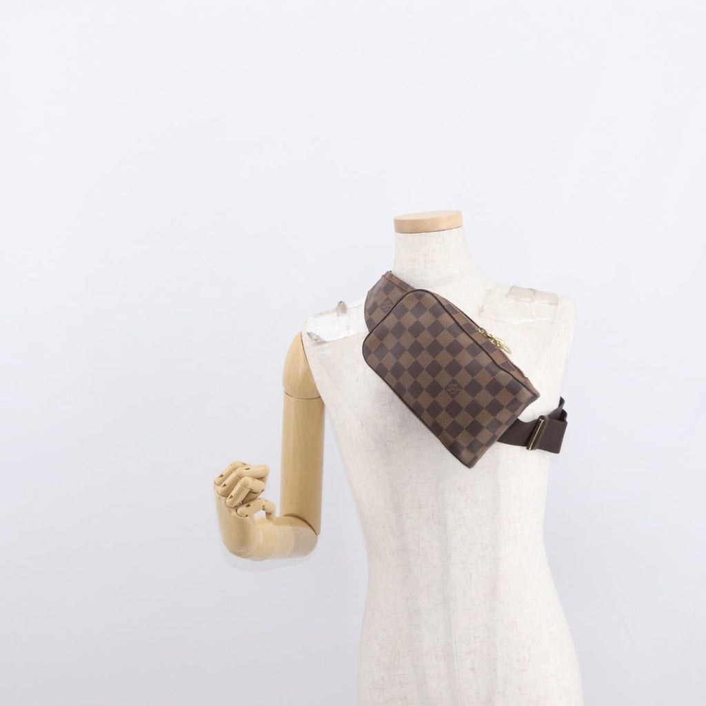 Louis Vuitton Geronimos Waist Bag Damier Brown Canvas Clutche & Pouche Bag (Pre-Owned)