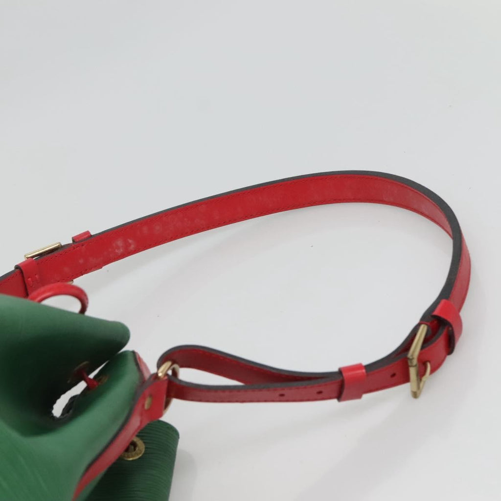 Louis Vuitton Bicolor Petit Noe Handbag Epi Leather Green Leather Shoulder Bag Bag (Pre-Owned)