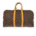 Louis Vuitton Keepall Bag Monogram Canvas Brown Canvas Travel Bag Bag (Pre-Owned)