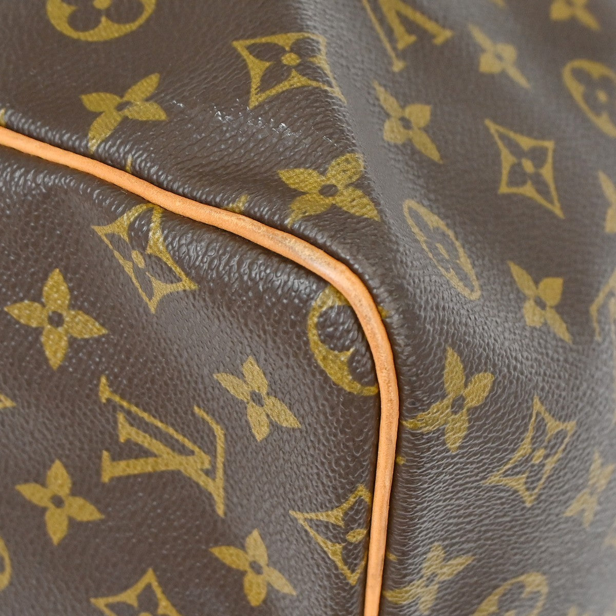 Louis Vuitton Keepall Bag Monogram Canvas Brown Canvas Travel Bag Bag (Pre-Owned)
