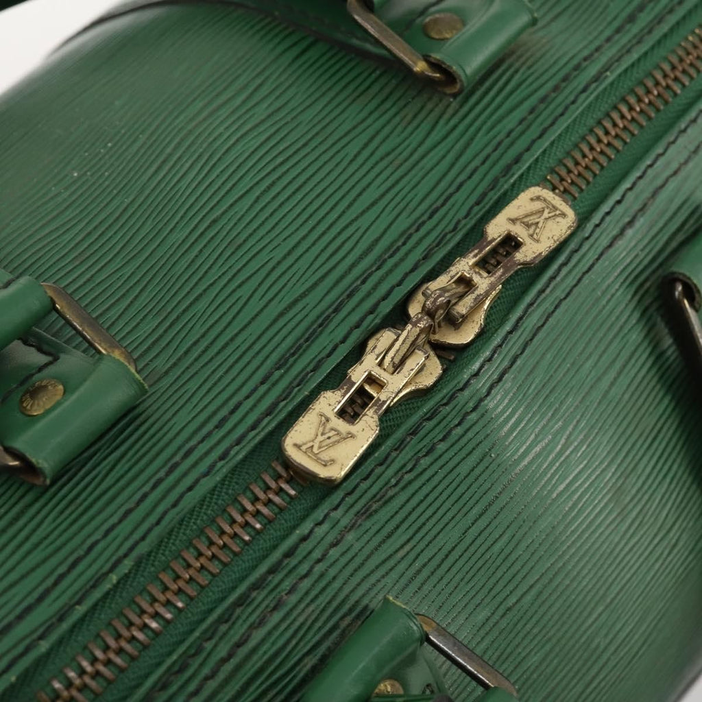 Louis Vuitton Keepall Bag Epi Leather Green Leather Travel Bag Bag (Pre-Owned)