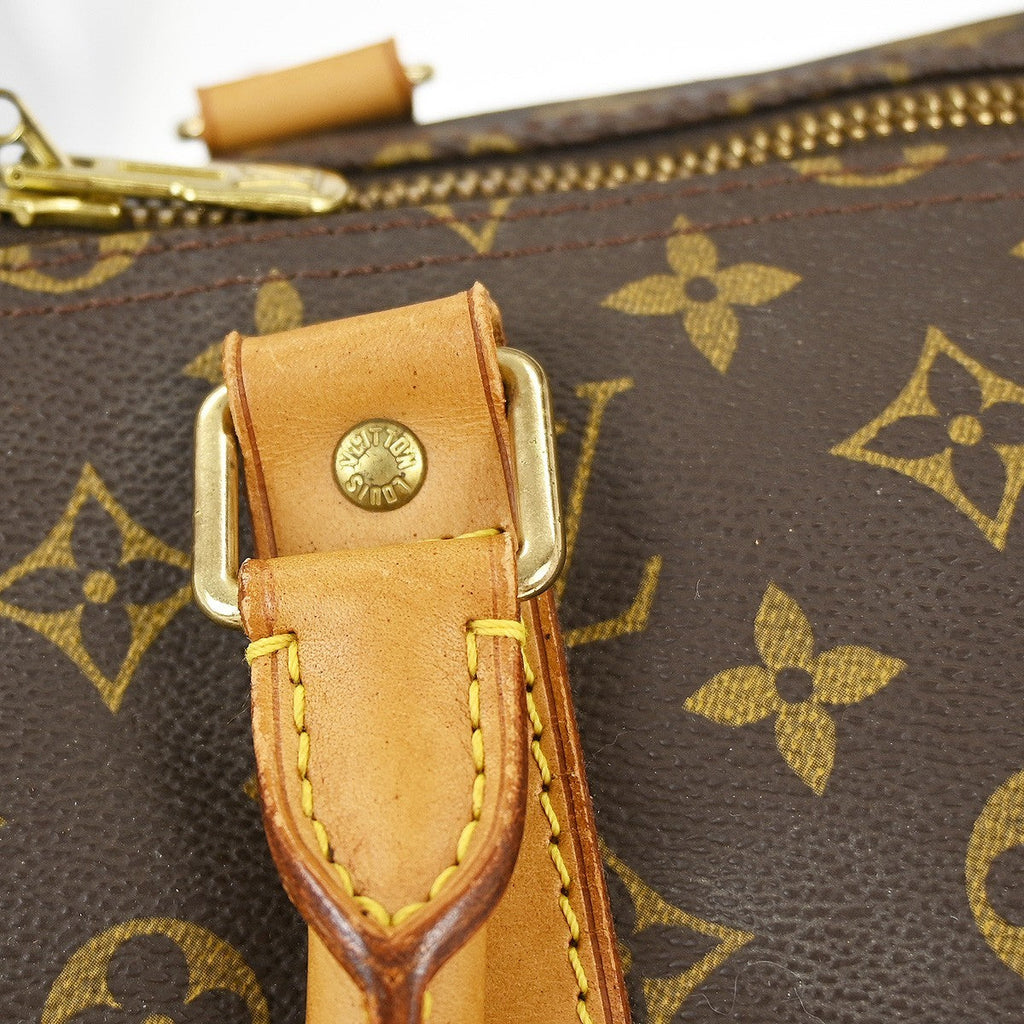 Louis Vuitton Keepall Bag Monogram Canvas Brown Canvas Travel Bag Bag (Pre-Owned)