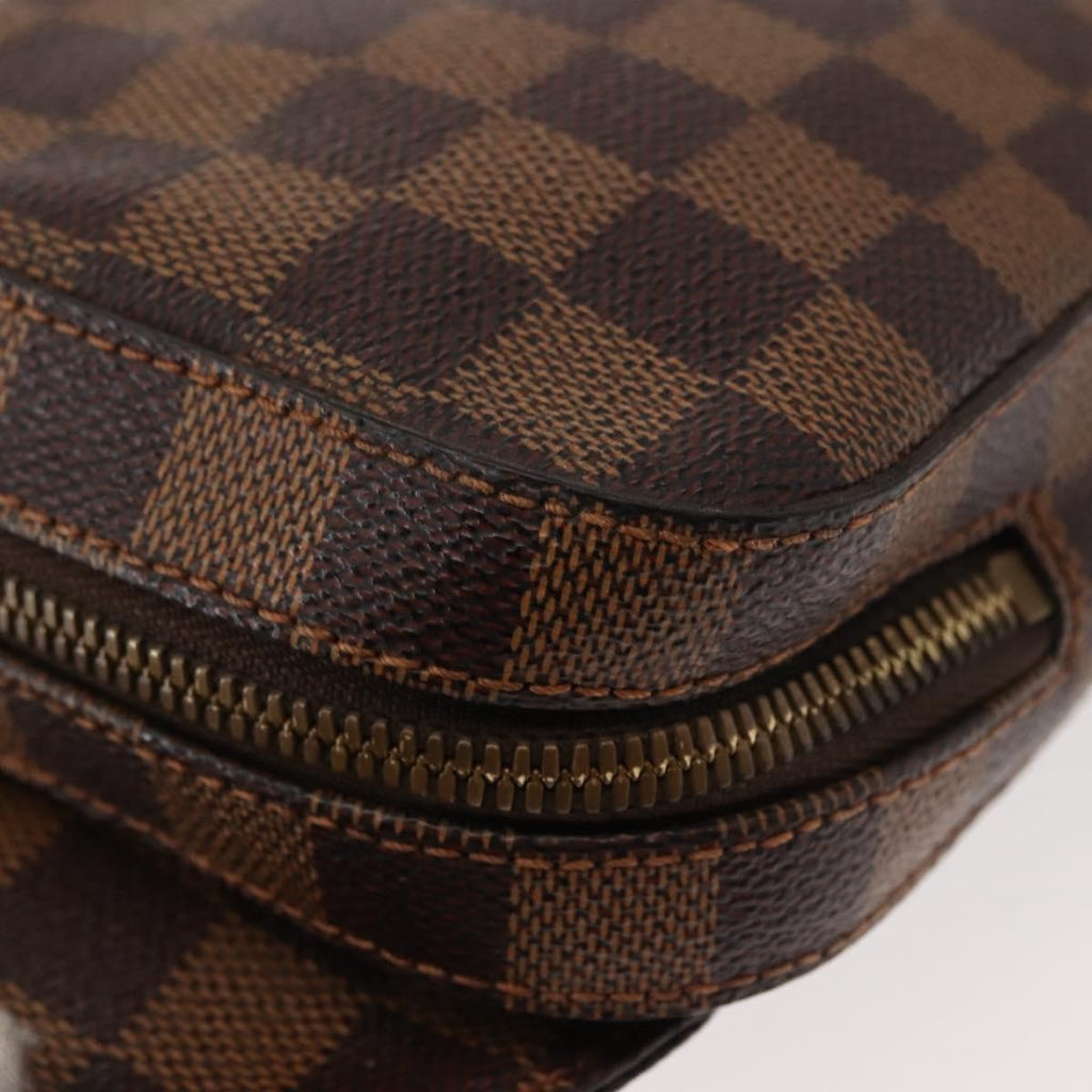 Louis Vuitton Geronimos Waist Bag Damier Brown Canvas Shoulder Bag Bag (Pre-Owned)