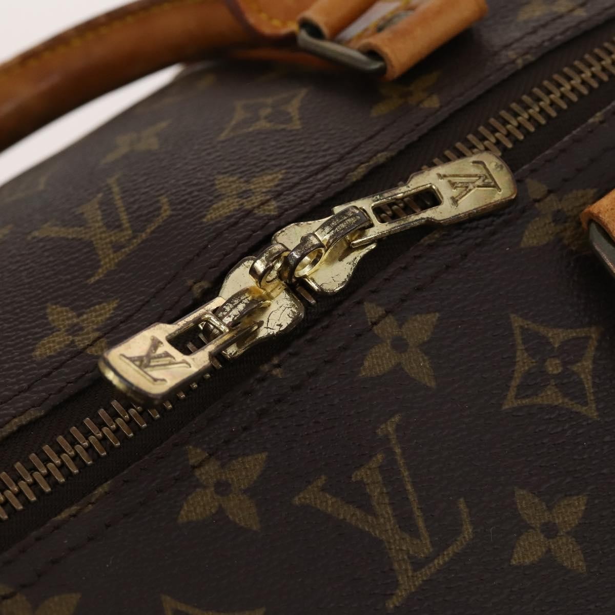 Louis Vuitton Keepall Bag Monogram Canvas Brown Canvas Travel Bag Bag (Pre-Owned)