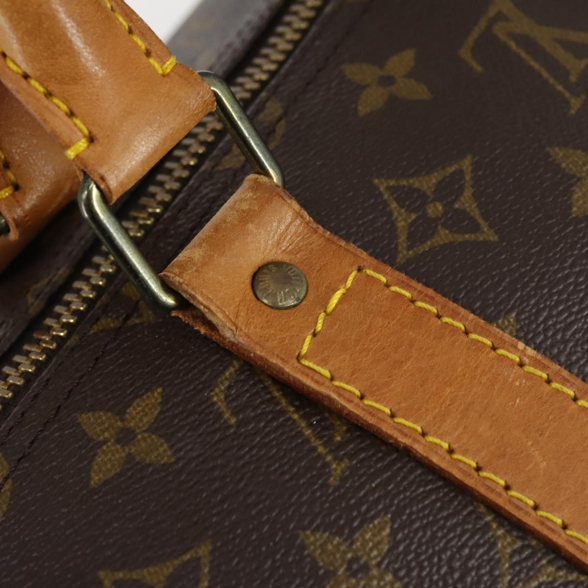 Louis Vuitton Keepall Bag Monogram Canvas Brown Canvas Travel Bag Bag (Pre-Owned)