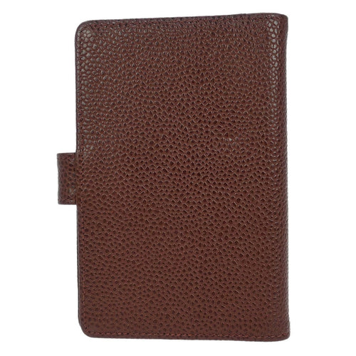 Chanel Cc Bifold Wallet Quilted Caviar Brown Leather Wallets Accessory (Pre-Owned)
