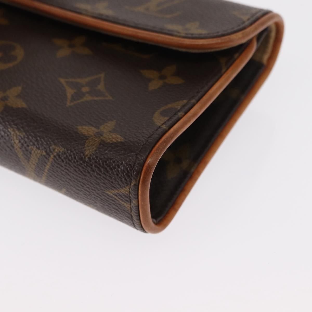 Louis Vuitton Florentine Waist Bag Monogram Canvas Brown Canvas Clutche & Pouche Bag (Pre-Owned)