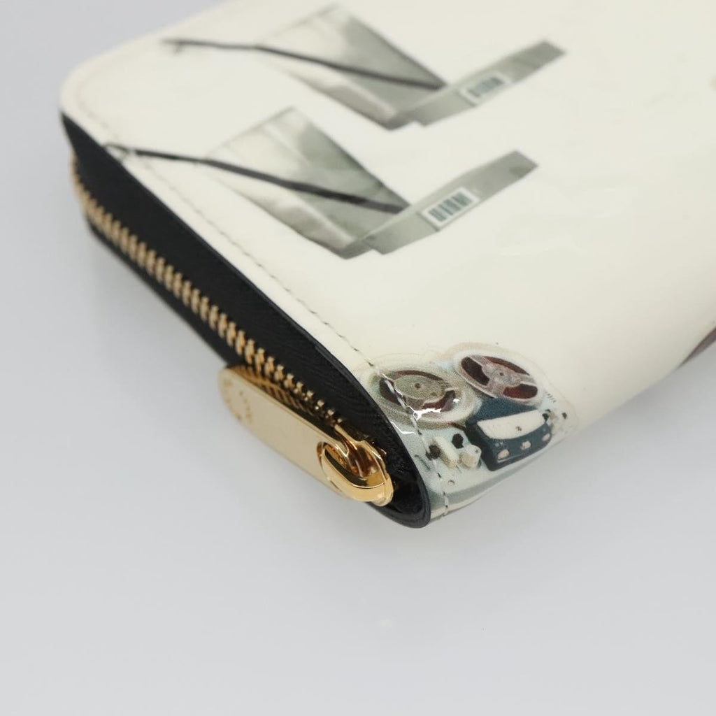 Louis Vuitton Nicolas Ghesquière Zippy Wallet Patent Monogram White Patent_Leather Wallets Accessory (Pre-Owned)