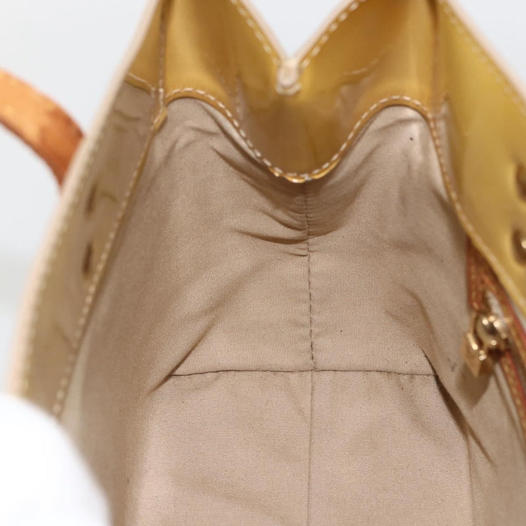Louis Vuitton Reade Handbag Monogram Vernis Beige Patent_Leather Handbag (Pre-Owned)