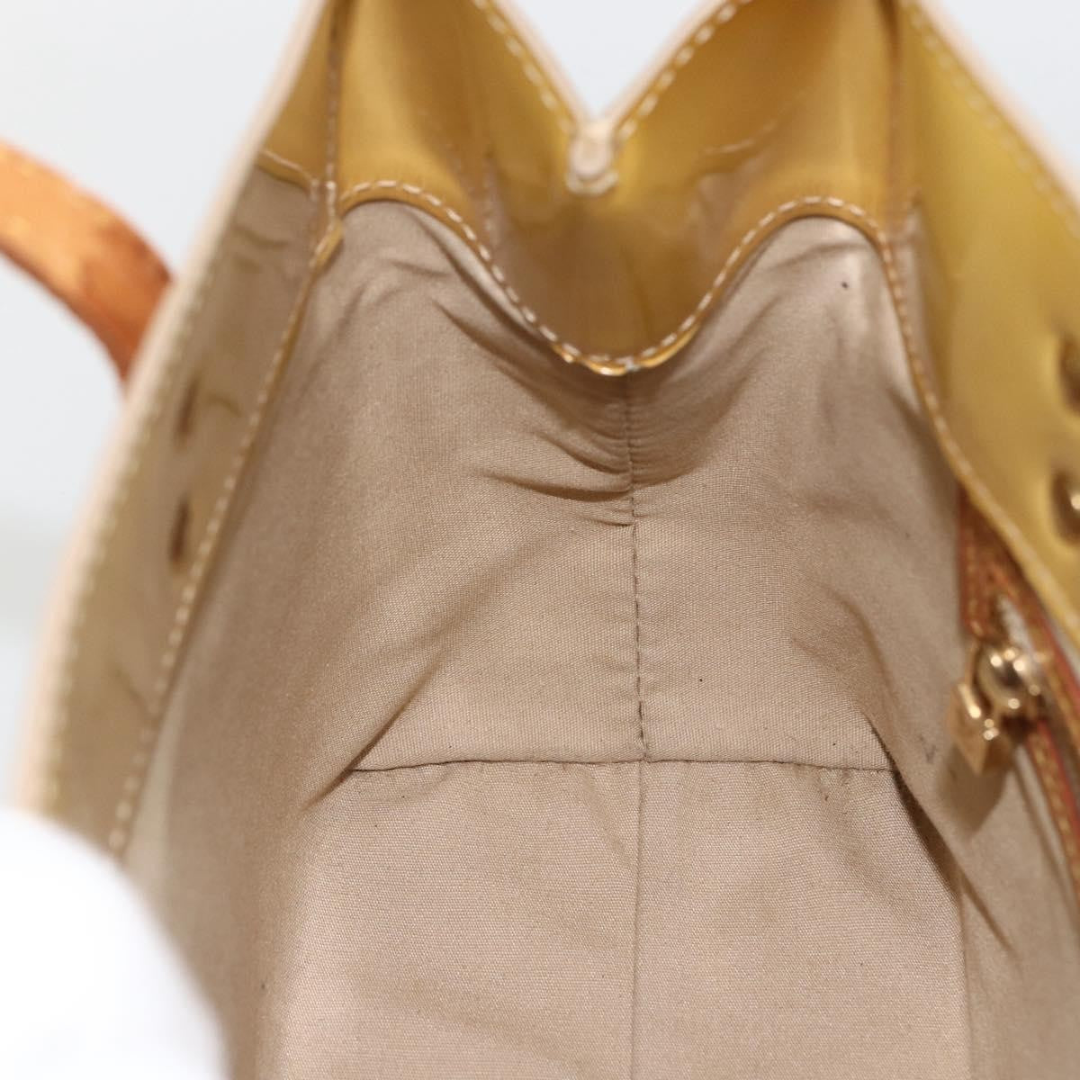 Louis Vuitton Reade Handbag Monogram Vernis Beige Patent_Leather Handbag (Pre-Owned)