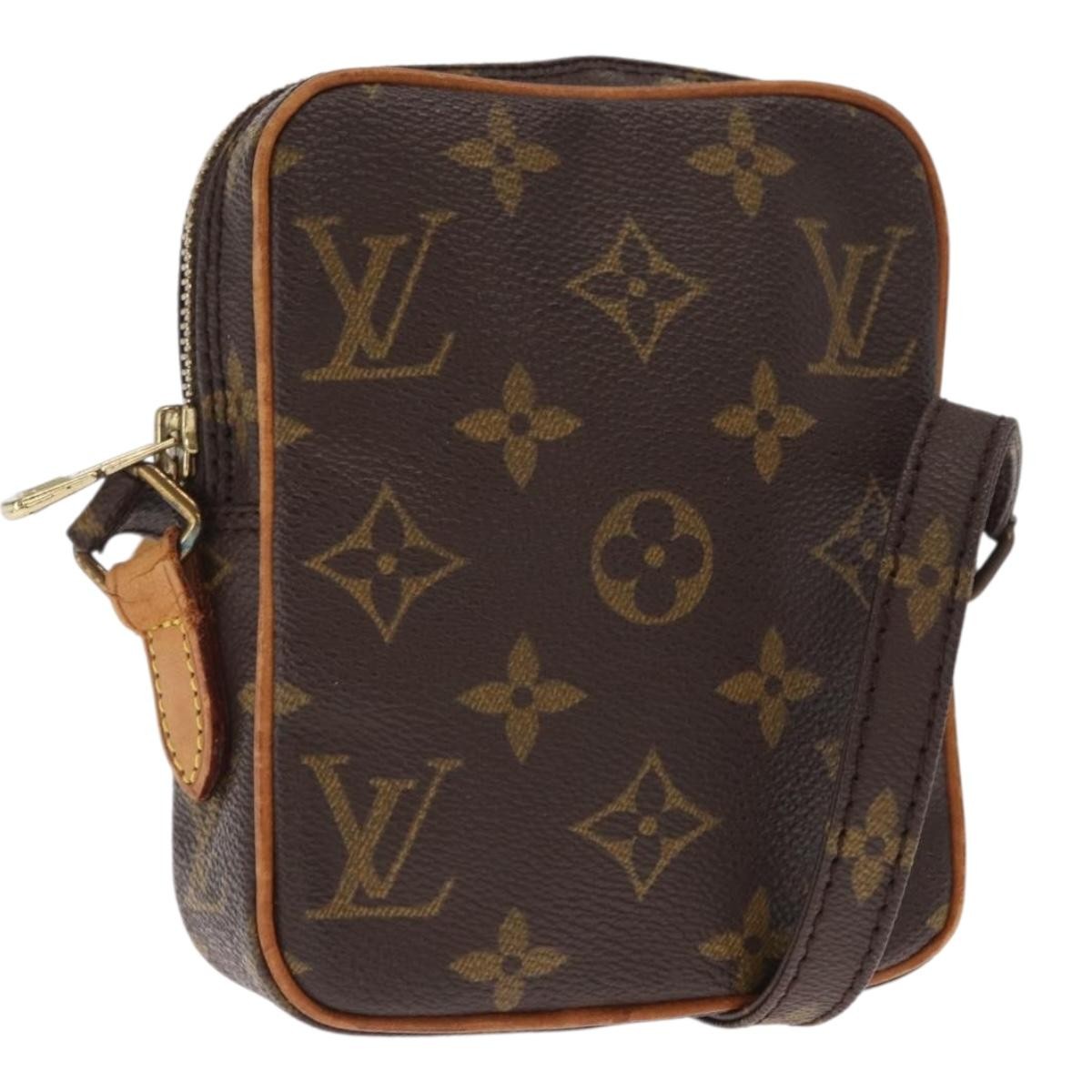 Louis Vuitton Danube Handbag Monogram Canvas Brown Canvas Shoulder Bag Bag (Pre-Owned)