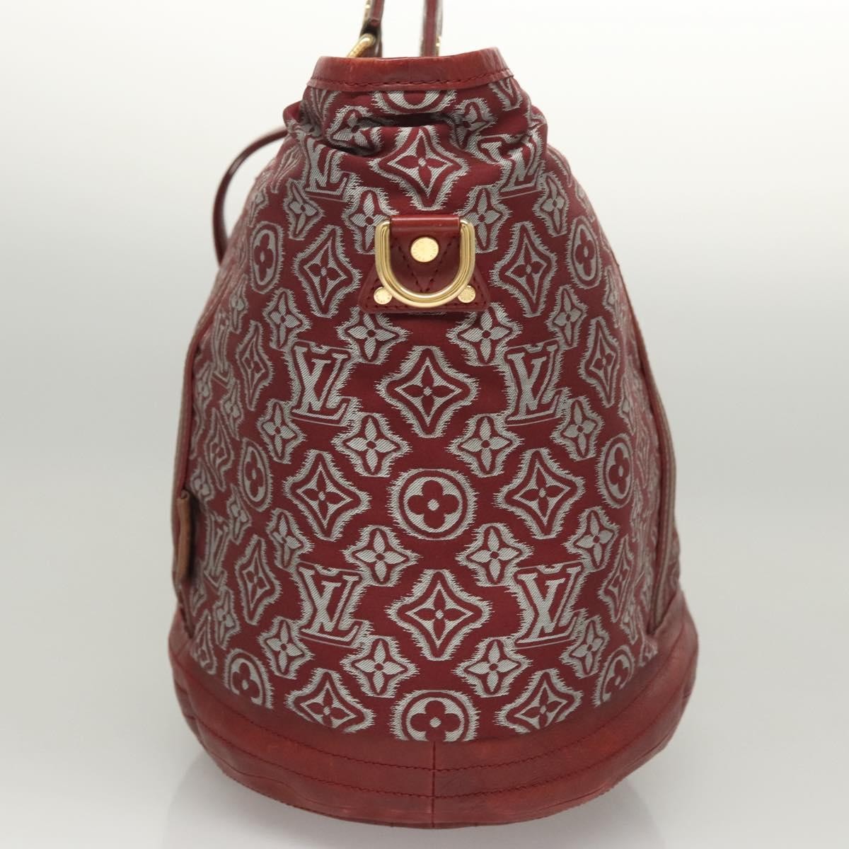 Louis Vuitton Aviator Handbag Limited Edition Monogram Jacquard Burgundy Canvas Handbag (Pre-Owned)