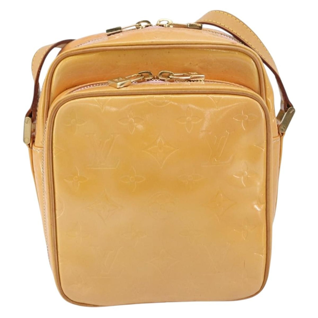 Louis Vuitton Wooster Handbag Monogram Vernis Yellow Patent_Leather Shoulder Bag Bag (Pre-Owned)