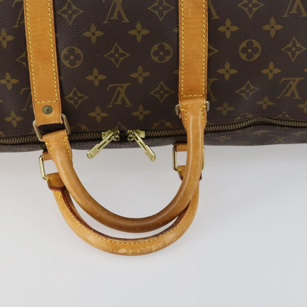 Louis Vuitton Keepall Bag Monogram Canvas Brown Canvas Travel Bag Bag (Pre-Owned)