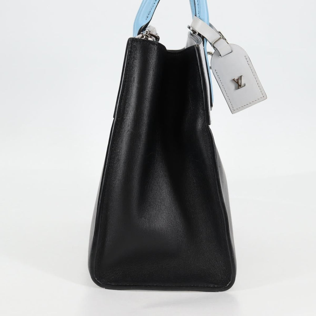 Louis Vuitton City Steamer Handbag Leather Black Leather Handbag (Pre-Owned)
