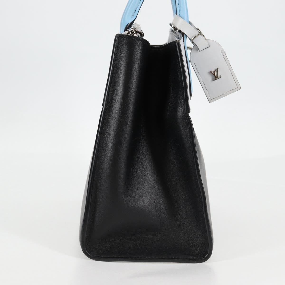Louis Vuitton City Steamer Handbag Leather Black Leather Handbag (Pre-Owned)