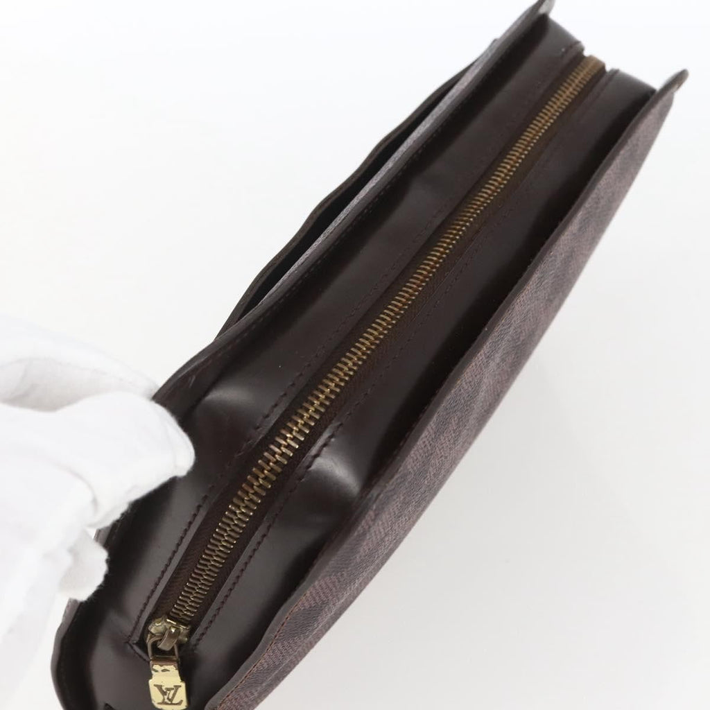 Louis Vuitton Pochette Saint Louis Damier Brown Canvas Clutche & Pouche Bag (Pre-Owned)