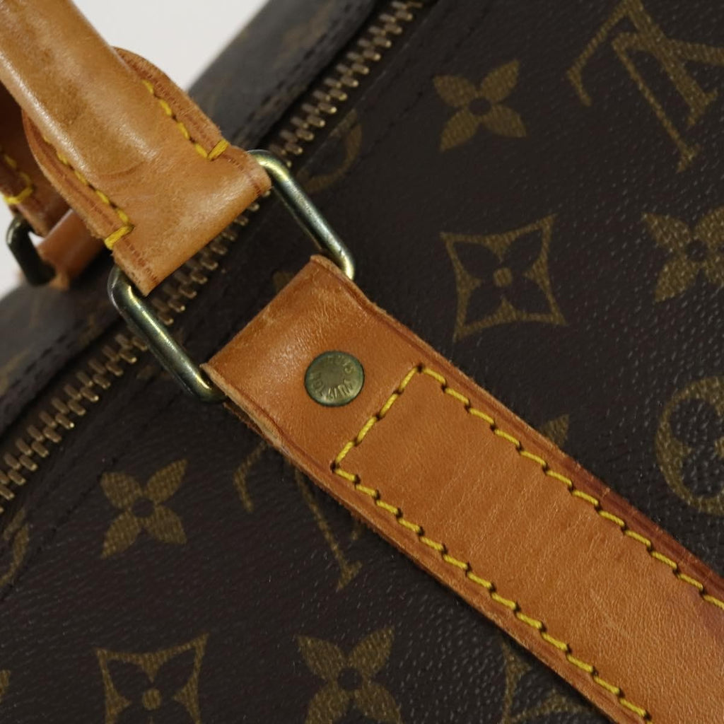 Louis Vuitton Keepall Bag Monogram Canvas Brown Canvas Travel Bag Bag (Pre-Owned)