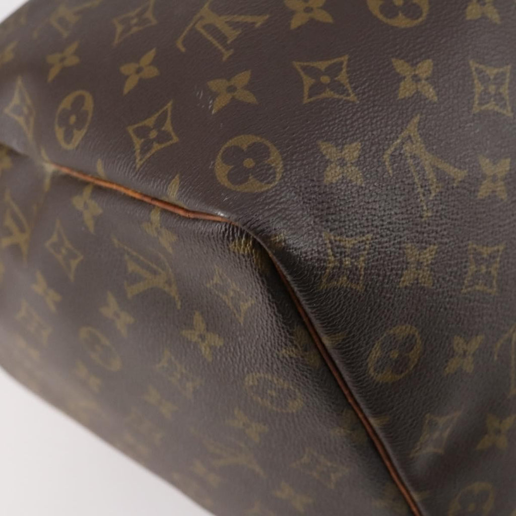 Louis Vuitton Keepall Bag Monogram Canvas Brown Canvas Travel Bag Bag (Pre-Owned)