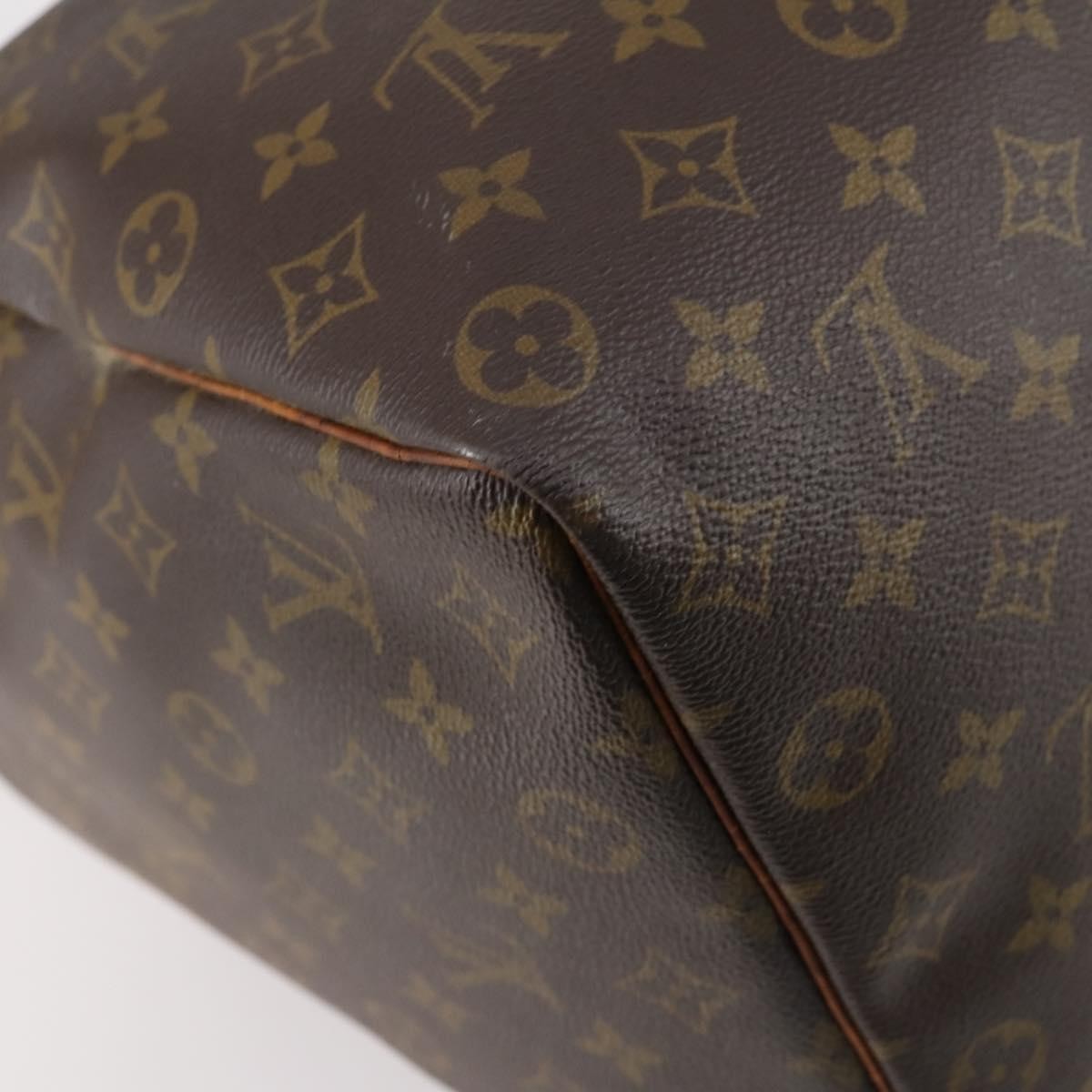 Louis Vuitton Keepall Bag Monogram Canvas Brown Canvas Travel Bag Bag (Pre-Owned)