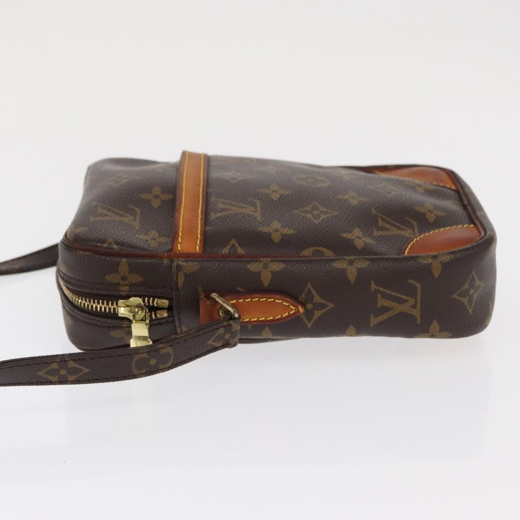 Louis Vuitton Danube Handbag Monogram Canvas Brown Canvas Shoulder Bag Bag (Pre-Owned)