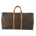 Louis Vuitton Keepall Bag Monogram Canvas Brown Canvas Travel Bag Bag (Pre-Owned)