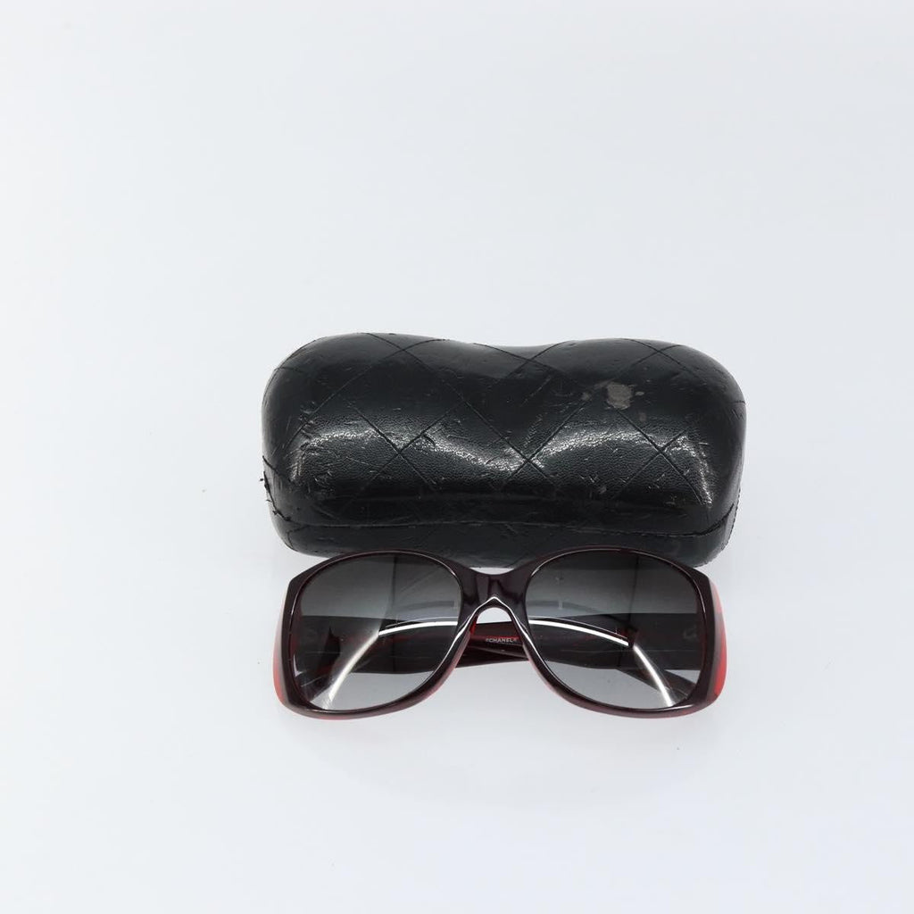 Chanel Logo Cc Sunglasses Plastic Red Plastic Sunglasse Accessory (Pre-Owned)