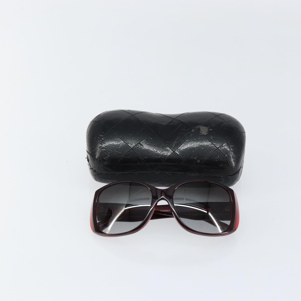 Chanel Logo Cc Sunglasses Plastic Red Plastic Sunglasse Accessory (Pre-Owned)