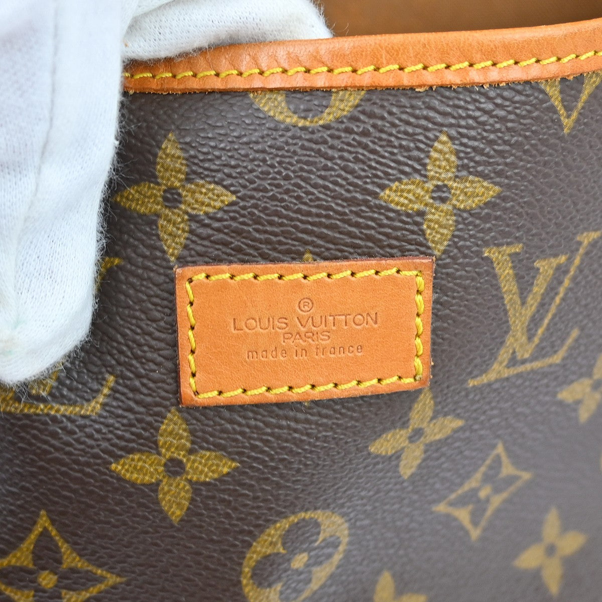 Louis Vuitton Saumur Handbag Monogram Canvas Brown Canvas Shoulder Bag Bag (Pre-Owned)
