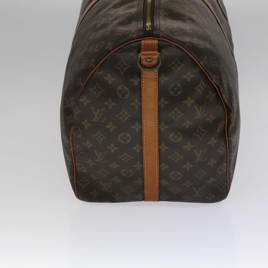 Louis Vuitton Keepall Bandouliere Bag Monogram Canvas Brown Canvas Travel Bag Bag (Pre-Owned)