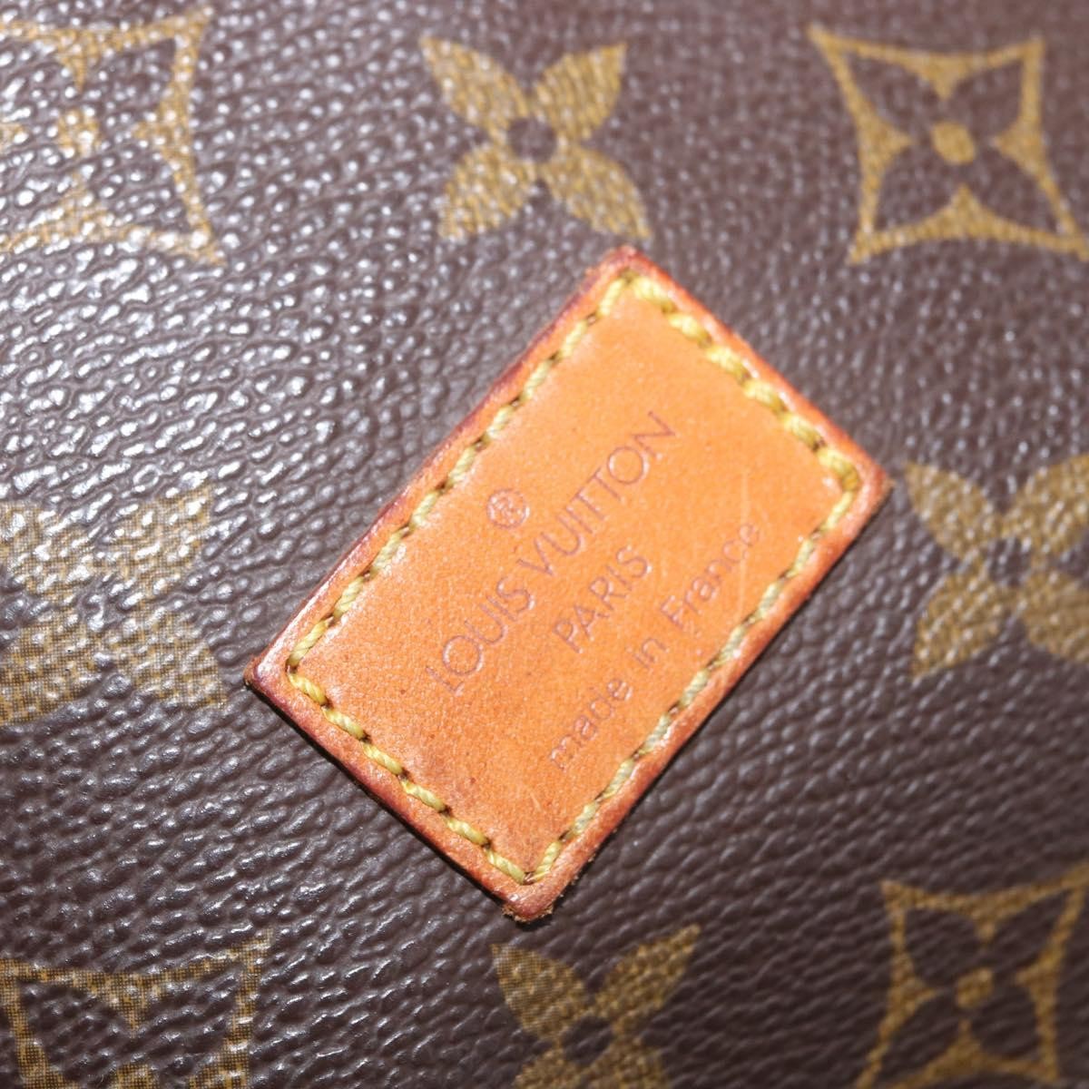 Louis Vuitton Saumur Handbag Monogram Canvas Brown Canvas Shoulder Bag Bag (Pre-Owned)