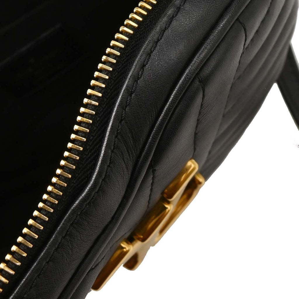 Louis Vuitton New Wave Heart Crossbody Bag Quilted Leather Black Leather Crossbody Bag Bag (Pre-Owned)