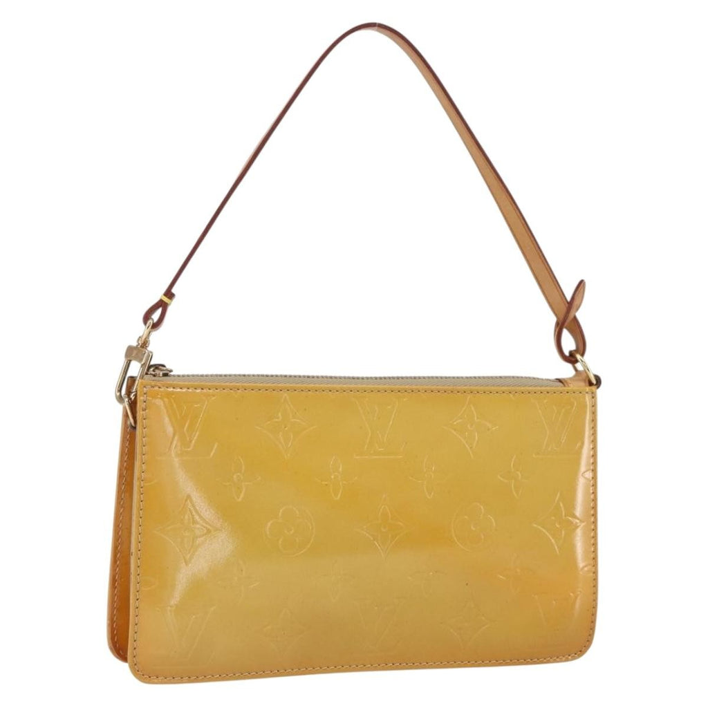 Louis Vuitton Lexington Pochette Monogram Vernis Beige Patent_Leather Clutche & Pouche Bag (Pre-Owned)