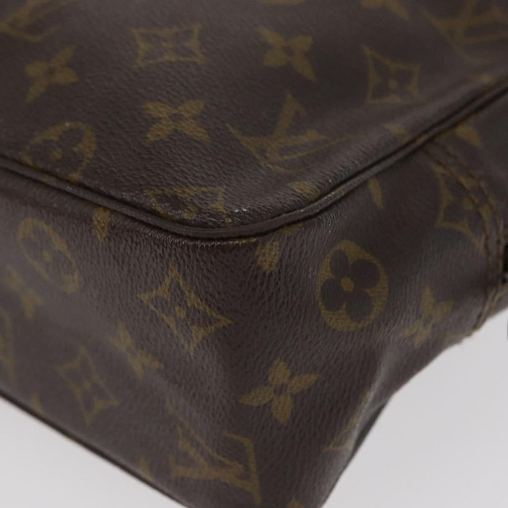 Louis Vuitton Trousse Toiletry Pouch Monogram Canvas Brown Canvas Toiletry Case Accessory (Pre-Owned)