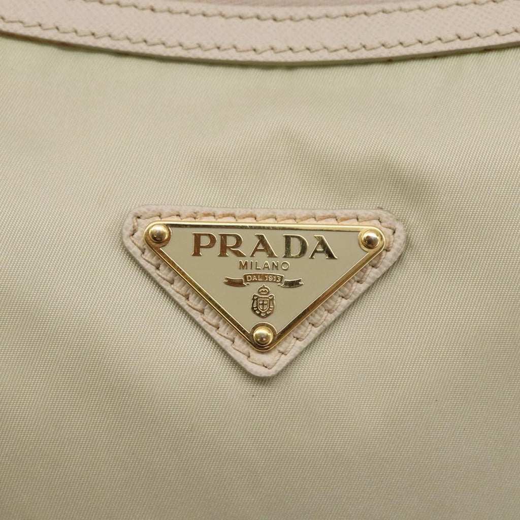 Prada Re-Edition 2005 Shoulder Bag Tessuto Beige Nylon Shoulder Bag Bag (Pre-Owned)