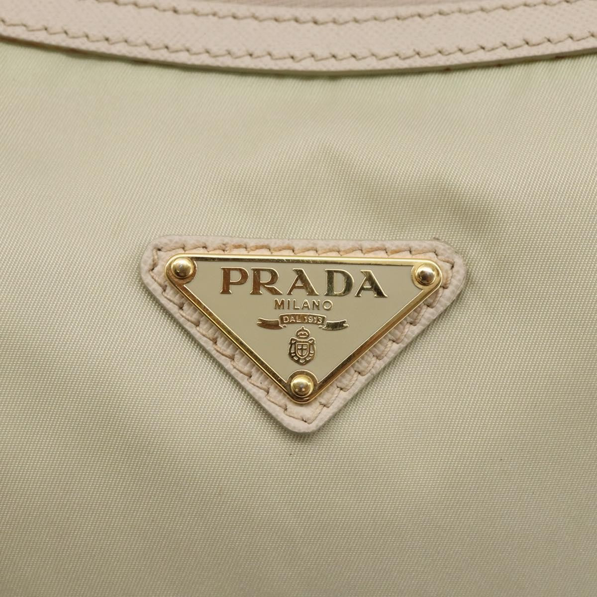 Prada Re-Edition 2005 Shoulder Bag Tessuto Beige Nylon Shoulder Bag Bag (Pre-Owned)