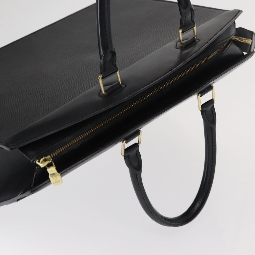 Louis Vuitton Riviera Handbag Epi Leather Black Leather Handbag (Pre-Owned)