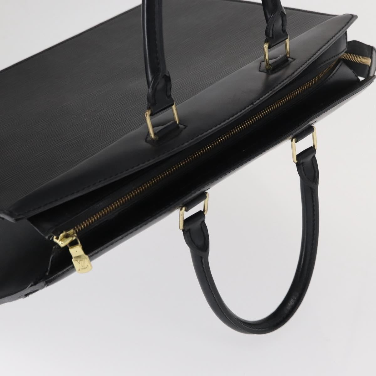 Louis Vuitton Riviera Handbag Epi Leather Black Leather Handbag (Pre-Owned)