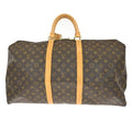 Louis Vuitton Keepall Bag Monogram Canvas Brown Canvas Travel Bag Bag (Pre-Owned)