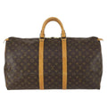 Louis Vuitton Keepall Bag Monogram Canvas Brown Canvas Travel Bag Bag (Pre-Owned)